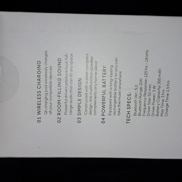 Portable Speaker with Charging Pad - Picture 2 of 2